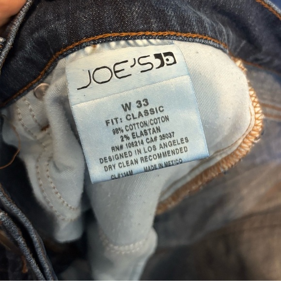 Joes Jeans Men’s The Classic Fit Dark Wash Denim Jeans Blue 33 - Picture 6 of 6